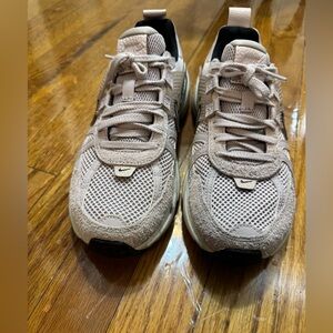 Nike Light Tan and Black Athletic Shoes